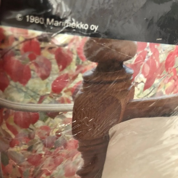 Vintage Marimekko by Dan River Twin Flat Sheet. Gray and White Stripes New - Picture 5 of 6